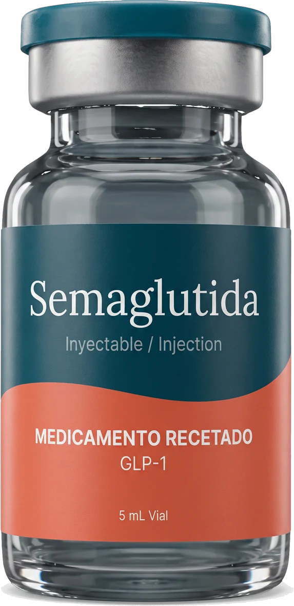 Vial de semaglutida — medicamento recetado GLP-1